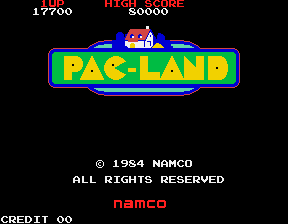 Pac-Land (Japan new) Title Screen